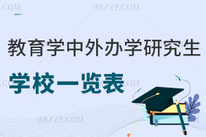 教育學(xué)中外合作辦學(xué)研究生學(xué)校一覽表，附報(bào)考條件