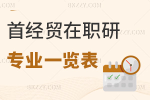 2025年首都經濟貿易大學在職研究生專業一覽表，考生務必要了解清楚！